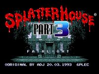 Splatterhouse 3